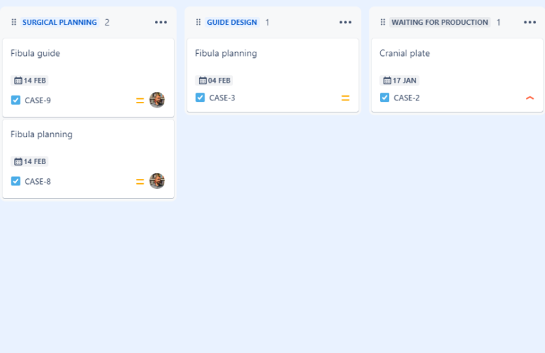 Case management in personalized medical devices